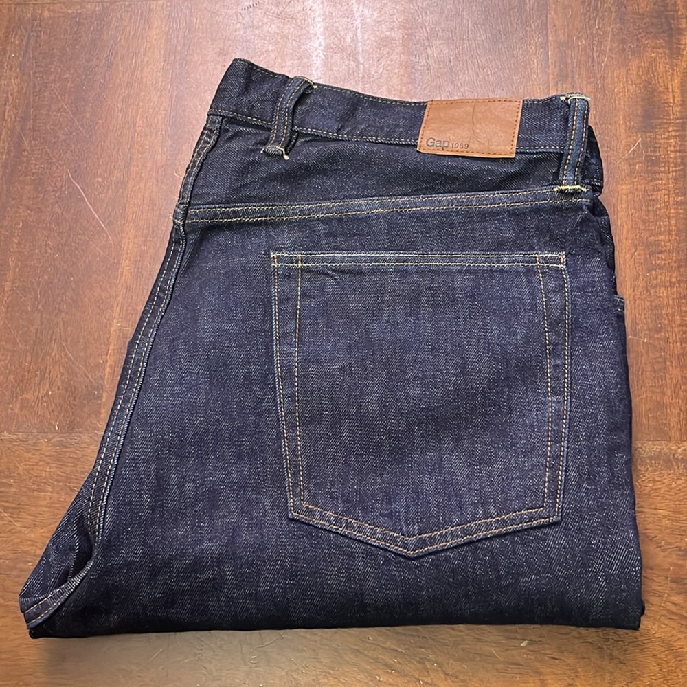 GAP Standard Fit Resin Rinse Dark Wash Jeans